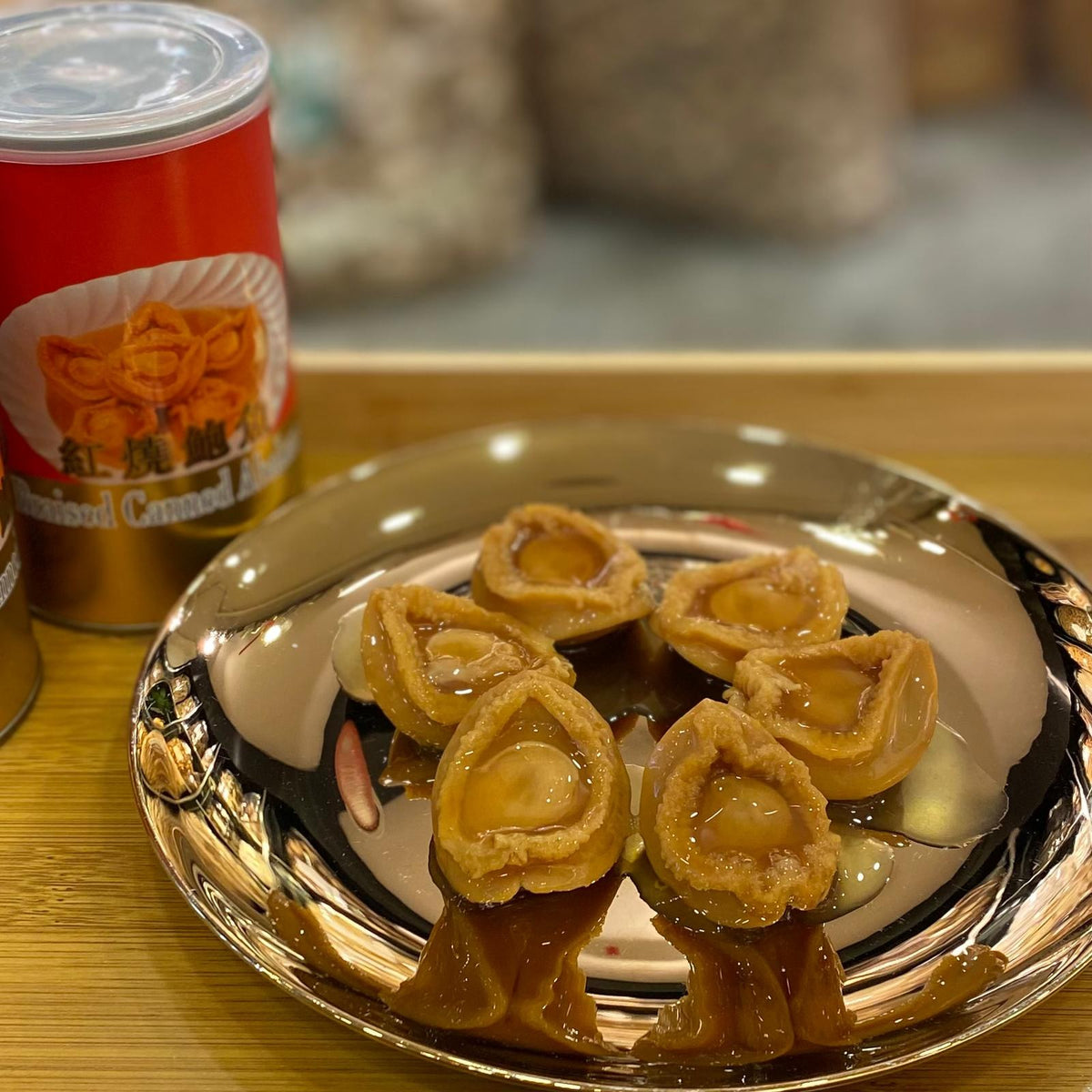 On Hing Braised Canned Abalone, 6 pcs